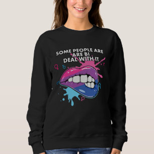 Sudadera Algunas personas son bi, lidiar con eso bisexual b