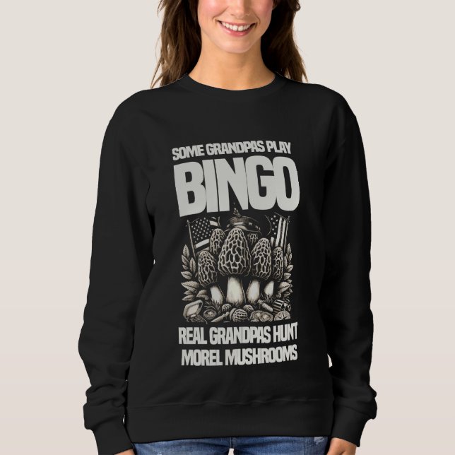 Sudadera Algunos abuelitos juegan al Bingo Real Grandpas Hu (Anverso)