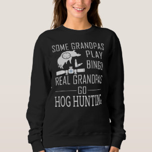 Sudadera Algunos Abuelos Juegan Bingo Real Grandpas Go Hog