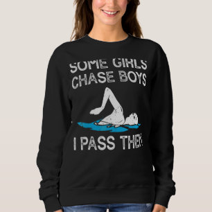 Sudadera Algunos Chicas persiguen a los chicos que les paso