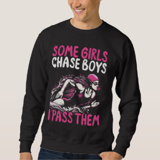 Sudadera Algunos Chicas persiguen niños que les paso - Nada
