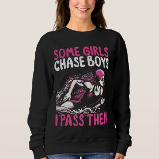 Sudadera Algunos Chicas persiguen niños que les paso - Nada