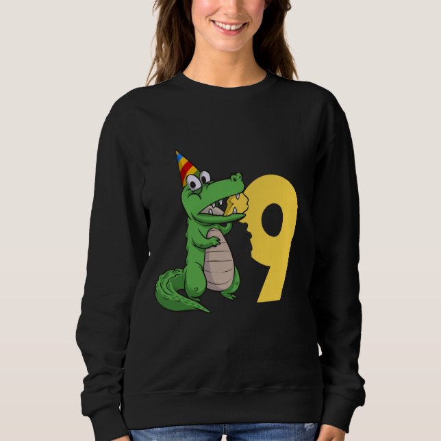 Sudadera Aliado de cocodrilos de 9 años (Anverso)