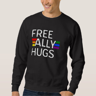 Sudadera Aliado Libre abraza a una familia LGBT orgullosa -
