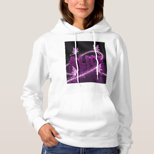 Sudadera Alice - Personalized Hoodie – Gift for Her (Anverso)