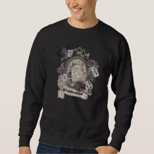 Sudadera Alicia y los elementos de las maravillas del gato