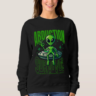Sudadera Alien Abducción Sobreviviente miembro del platino 