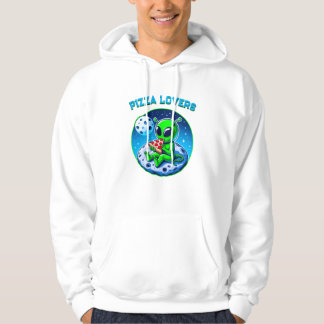 Sudadera Alien amante de la pizza en la luna | Fun Cosmic