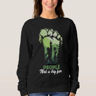 Sudadera Alien Big Foot Footprint Forest People not a big f