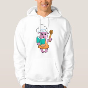 Sudadera Alien como cocinero con libro de cocina