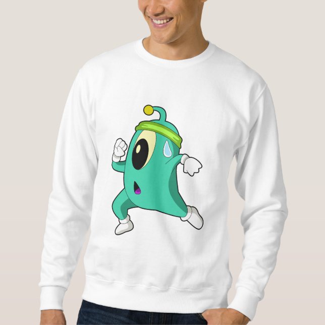 Sudadera Alien como Runner (Anverso)
