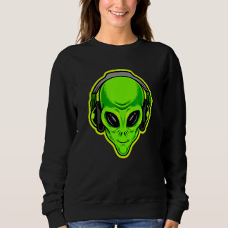Sudadera Alien con audífonos está listo