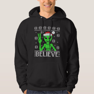 Sudadera Alien cree que los Navidades feos sudan