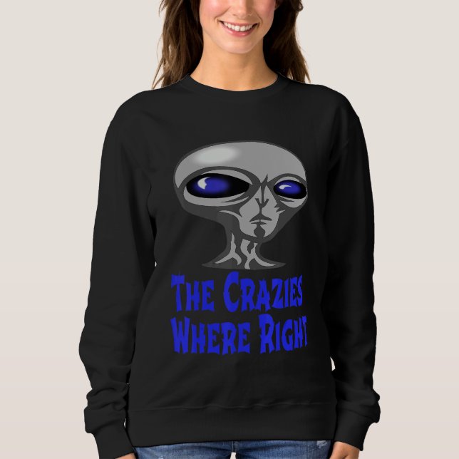 Sudadera Alien De Las Partes Exteriores Del Espacio Las Cra (Anverso)