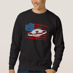 Sudadera Alien de objeto volador no identificado con bander