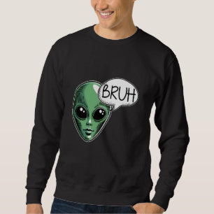 Sudadera Alien dice extraño ovni humorístico sarcástico