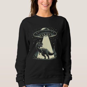 Sudadera Alien Dinosaur UFO Abducción T rex Extraterrestria