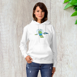 Sudadera Alien divertido con Ray Gun Sci-Fi Space Invader