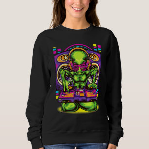 Sudadera Alien Dj Inspirado Alien Turntables Relacionados C