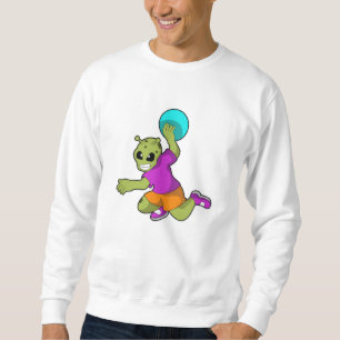 Sudadera Alien en jugador de balonmano con balonmano
