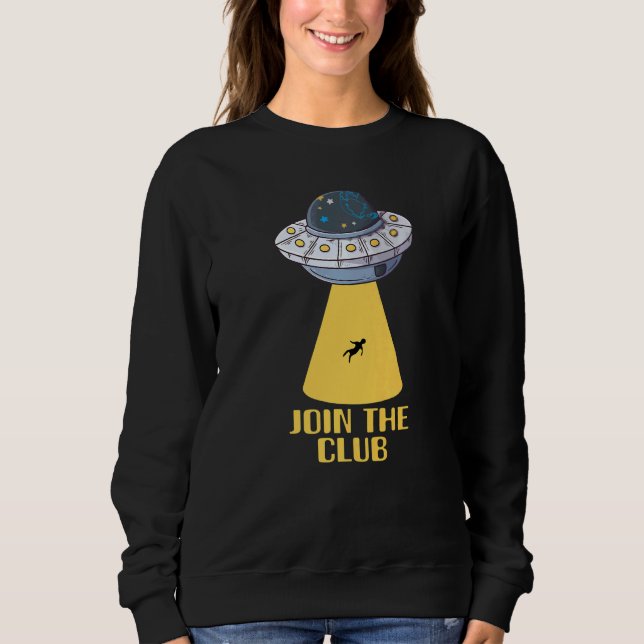 Sudadera Alien For Men Head Green Ufo Area 51 Space (Anverso)
