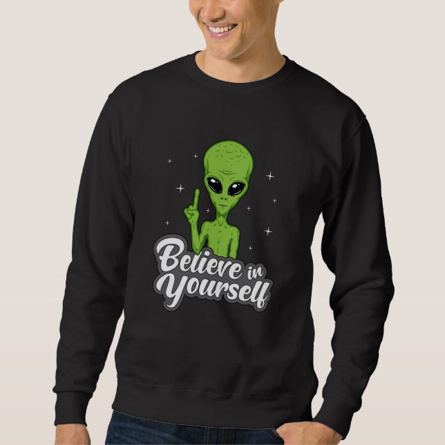 Sudadera Alien Head Area 51 Ufo Aliens Space Funny Gift (Anverso)
