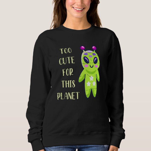 Sudadera Alien Head Outer Space Scifi Alien (Anverso)