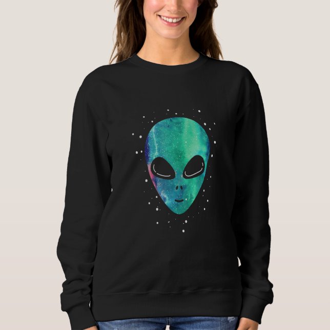 Sudadera Alien Head Starry Night Sky Alien (Anverso)