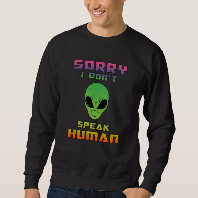 Sudadera Alien Head Ufo Aliens Space Area 51 Gracioso regal (Anverso)