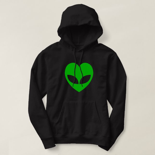Sudadera Alien Love Heart (Diseño del anverso)