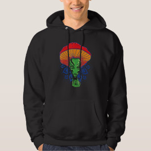 Sudadera Alien Mushroom Head For Gorra With Mandala