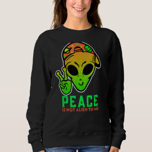 Sudadera Alien Peace Guay Cute Ufo Cumpleaños