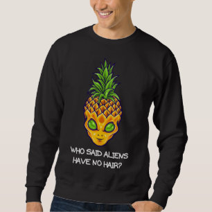 Sudadera Alien Pineapple UFO Calavera Tropical De Hawái