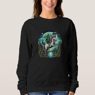 Sudadera Alien Riding Unicorn UFO
