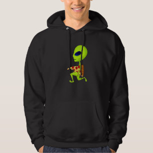 Sudadera Alien Robando Pizza Ufo Pizza Extraterrestre