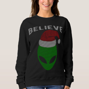 Sudadera Alien Santa al estilo de los Navidades de clase