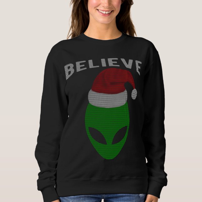 Sudadera Alien Santa al estilo de los Navidades de clase (Anverso)