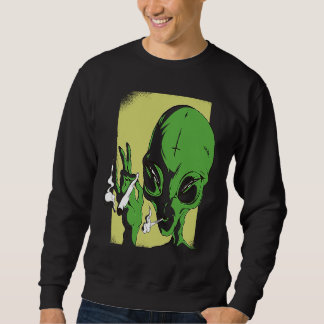 Sudadera alien space aliens  ufo smoking