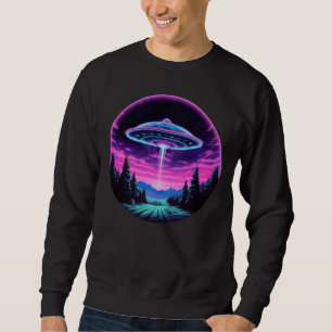 Sudadera Alien Spaceship Retro Futurista