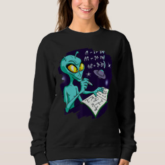 Sudadera Alien Studying Solving Math Science Physics Equati