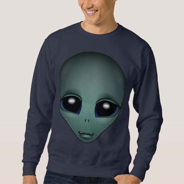 Sudadera Alien Sweatshirt Alien Art Shirt Cute ET Shirt (Anverso)