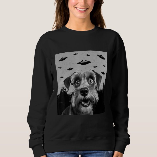 Sudadera Alien UFO  Cesky Terrier Dog  Men Women Kids (Anverso)