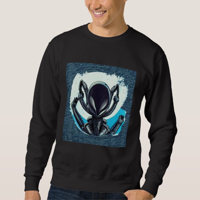Sudadera Alien UFO UAP 51 area grey out of this world creat (Anverso)