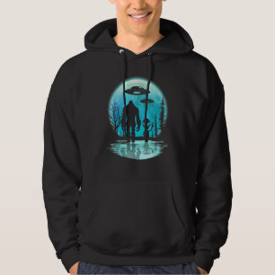 Sudadera Alien Y Bigfoot Moon