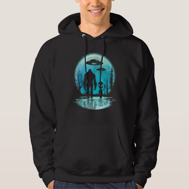 Sudadera Alien Y Bigfoot Moon (Anverso)