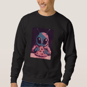 Sudadera Alienígena De Gris Bebé Comer Una Pieza Extraterre