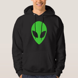 Sudadera Alienígena divertido estilo 90 de Green Alien Head