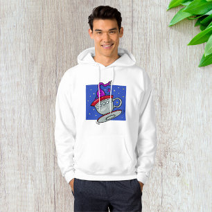 Sudadera Alienígena Púrpura en Nave Espacial de Taza de Té