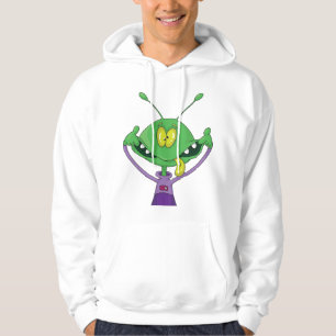 Sudadera Alienígena Verde Divertido Haciendo Cara Tonta