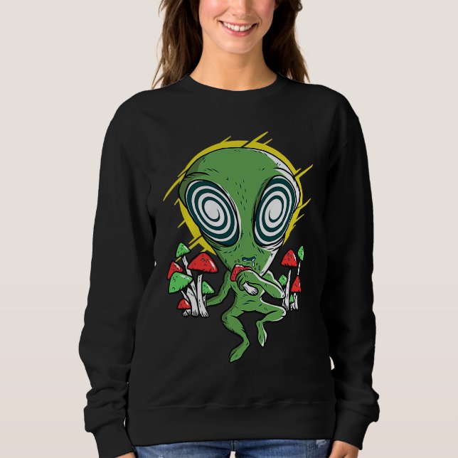 Sudadera alienígenas del espacio extraterrestres ovni hongo (Anverso)